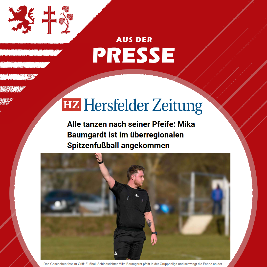Schiedsrichter Mika Baumgardt im HZ-Interview